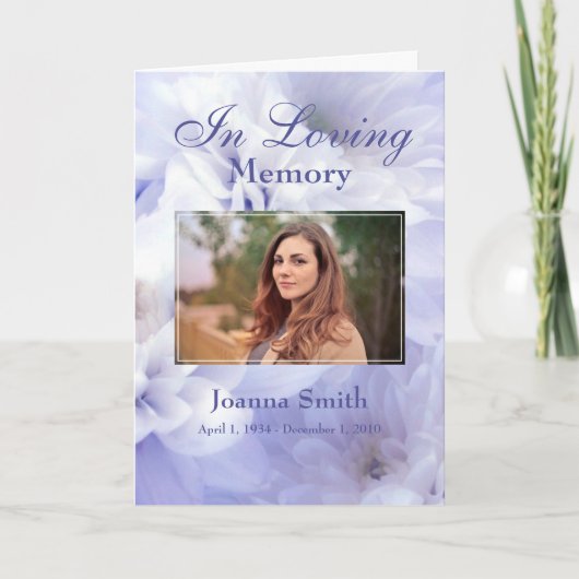 カスタムLoving Memory Keepsakeの写真 カード (正面)