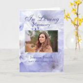 カスタムLoving Memory Keepsakeの写真 カード (黄色い花)