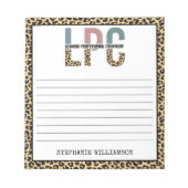 カスタムLPCライセンスプロフェッショナルカウンセラーギフト ノートパッド (正面)