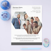 カスタムMade Businessをテーマにした2枚の写真 チラシ (シングル)