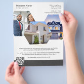 カスタムMade Businessをテーマにした4枚の写真 チラシ (手)