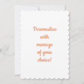 カスタムMahalo – ありがとう～ハワイアンルアウ（ハワイ式宴会）カード サンキューカード (裏面)