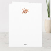 カスタムMAMAベアサンフラワーママ誕生日マザーデイ カード (裏面)