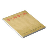 カスタムMaple葉小メモ帳 ノートパッド (アングル)