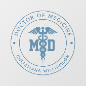 カスタムMD医学博士の卒業 ウィンドウサイン (シート)