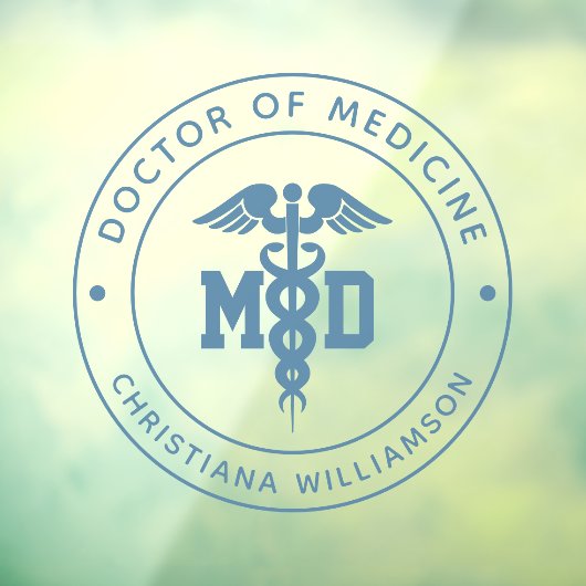 カスタムMD医学博士の卒業 ウィンドウサイン (シート3)