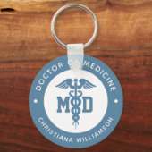 カスタムMD医学博士の卒業 キーホルダー (正面)