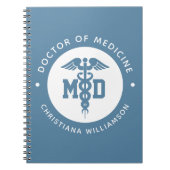 カスタムMD医学博士の卒業 ノートブック (正面)