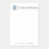 カスタムMD医学博士の卒業 ポストイット (正面)