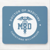 カスタムMD医学博士の卒業 マウスパッド (正面)