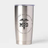 カスタムMD医学博士の卒業 保温保冷タンブラー (左面)
