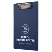 カスタムMedical Clinic Healthcare Navy Blue クリップボード (左)