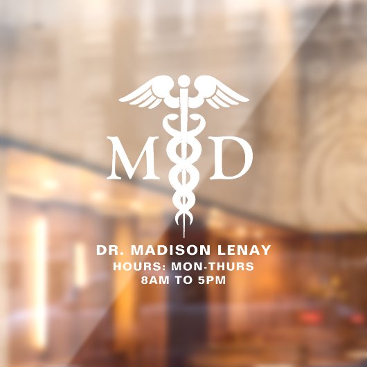 カスタムMedical Doctor MD Caduceus営業時間 ウィンドウサイン (シート2)