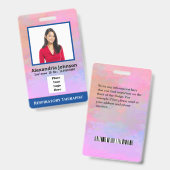 カスタムMedical Photo LogoバーコードIDカード バッジ (表裏)