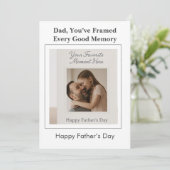 カスタムMemories - Photo Father's Day Card 招待状 (スタンド正面)