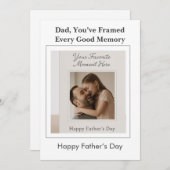 カスタムMemories - Photo Father's Day Card 招待状 (正面/裏面)