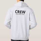 カスタムMens Ashのロゴ文字を追加する パーカ (裏面)