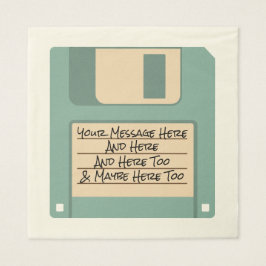 カスタムMessage Computer Floppy Disk Napkins スタンダードランチョンナプキン