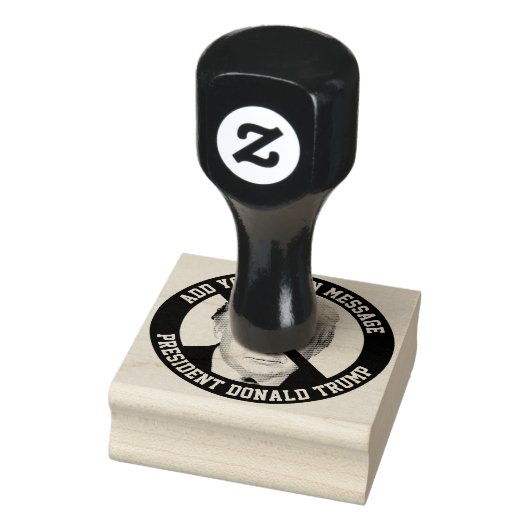 カスタムMESSAGE No Donald Trump ラバースタンプ (スタンプ)