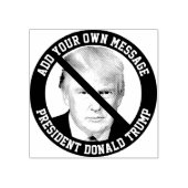 カスタムMESSAGE No Donald Trump ラバースタンプ (インプリント)