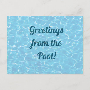 カスタムMessage Swimming Poolはがき シーズンポストカード