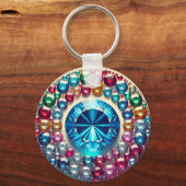 「カスタムMetal Circle Keychain – 耐久性とパーソナル キーホルダー (裏面)