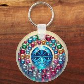 「カスタムMetal Circle Keychain – 耐久性とパーソナル キーホルダー (正面)