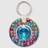 「カスタムMetal Circle Keychain – 耐久性とパーソナル キーホルダー (裏面)