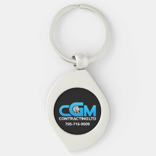 カスタムMetal Keychain Square CGM Conction Ltd. キーホルダー (正面)