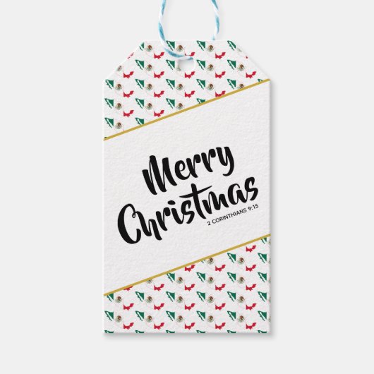 カスタムMEXICO国旗 ギフトタグ (正面)