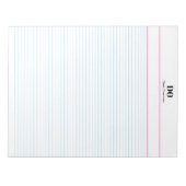 カスタムMicro Extra Narrow Lled紙メモ帳 ノートパッド (正面)