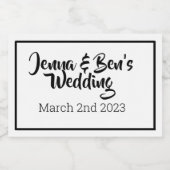 カスタムMIniワきらめくインラベル スパークリングワインラベル (シングルラベル)