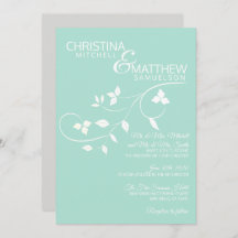 カスタムMINTグリーンホワ葉イつる植物結婚ズ