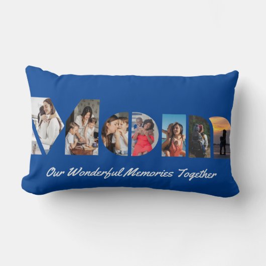 カスタムMomフォト装飾用クッション ランバークッション (正面)