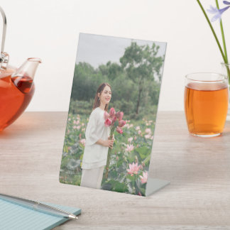 カスタムMom写真ブーケ台座のサインをパーソナライズ 台座サイン