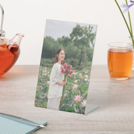 カスタムMom写真ブーケ台座のサインをパーソナライズ 台座サイン (インサイチュ)