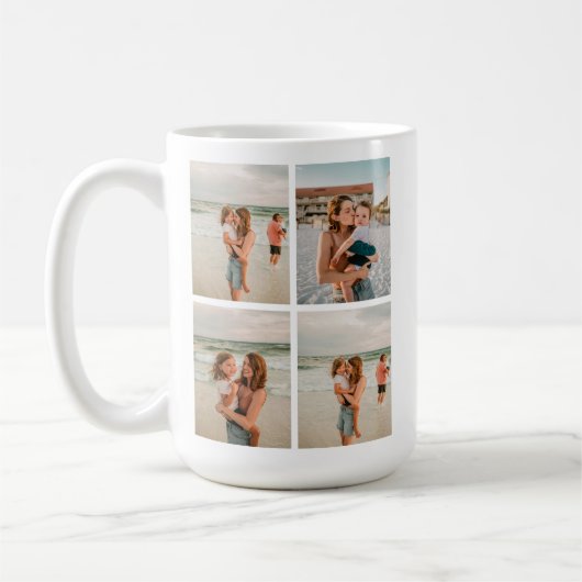 カスタムMom、パパ、先生またはナース用フォトマグカップ コーヒーマグカップ (左)