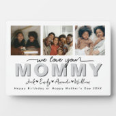 カスタムMommyエレガント Photo collageを愛している フォトプラーク (正面)