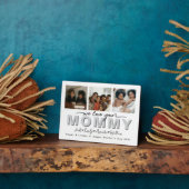 カスタムMommyエレガント Photo collageを愛している フォトプラーク (側面)