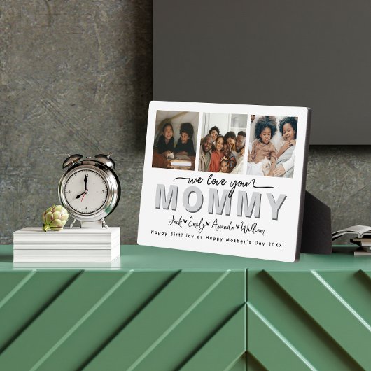カスタムMommyエレガント Photo collageを愛している フォトプラーク