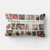 カスタムMommy 18 Photo Collage ランバークッション (裏面)