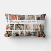 カスタムMommy 18 Photo Collage ランバークッション (正面)