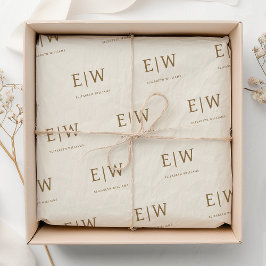 カスタムMonogram Business Company Packaging 薄葉紙