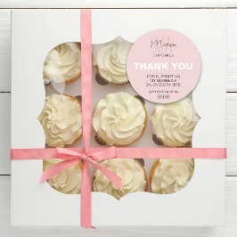 カスタムMonogram Logo Thank Youベーカリー・ビジネス ラウンドシール