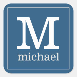 カスタムMonogram & Nameスタンプ スクエアシール