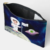 カスタムMoon Kidsのフォトスペースマン アクセサリーポーチ (見開き)