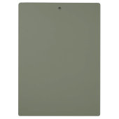 カスタムMoss Green Clipboard - お洒落 Matte クリップボード (裏面)