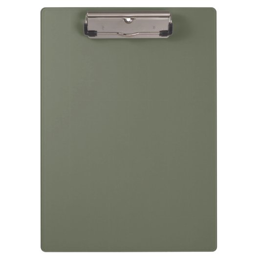 カスタムMoss Green Clipboard - お洒落 Matte クリップボード (正面)