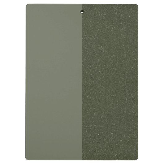 カスタムMoss Green Clipboard – マット&グリッター クリップボード (裏面)