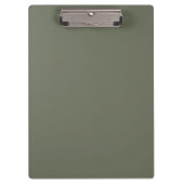 カスタムMoss Green Clipboard – マット&グリッター クリップボード (正面)